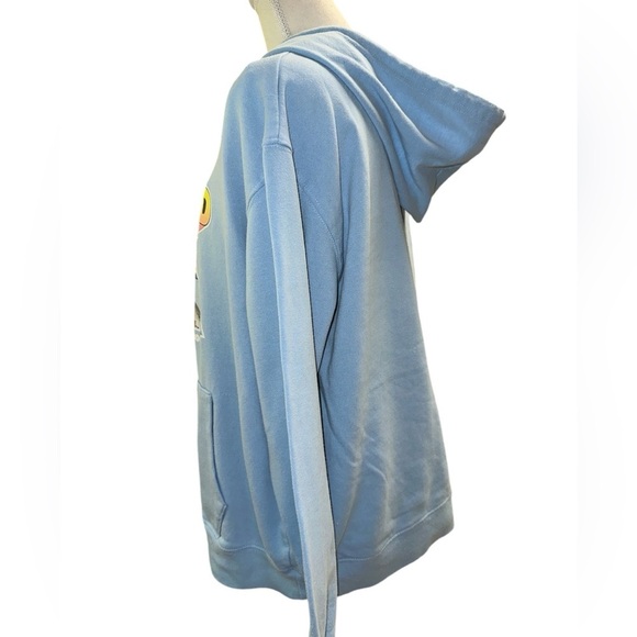 Pink Floyd Dark Side Of The Moon Graphic Cotton Blnd Blue Band Hoodie XL - Picture 2 of 9